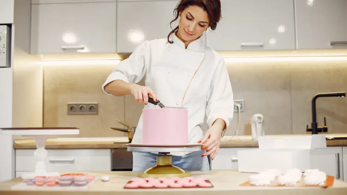 Professora de curso online de confeitaria.