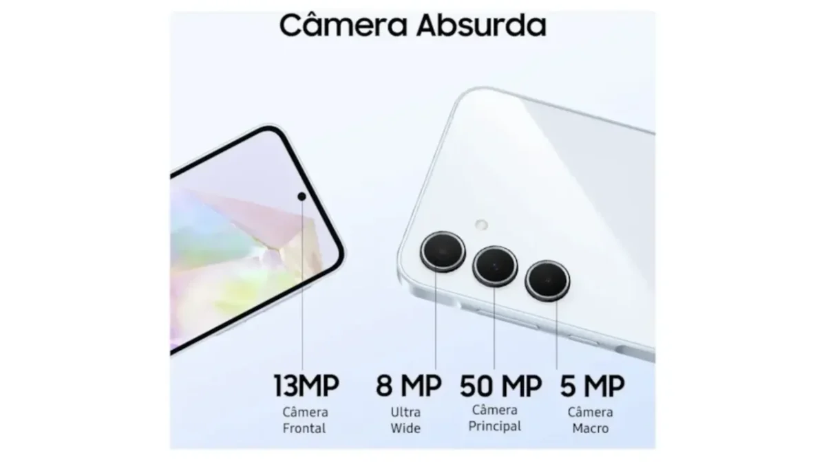 Galaxy A35: um dos melhores smartphones baratos para produzir conteúdo