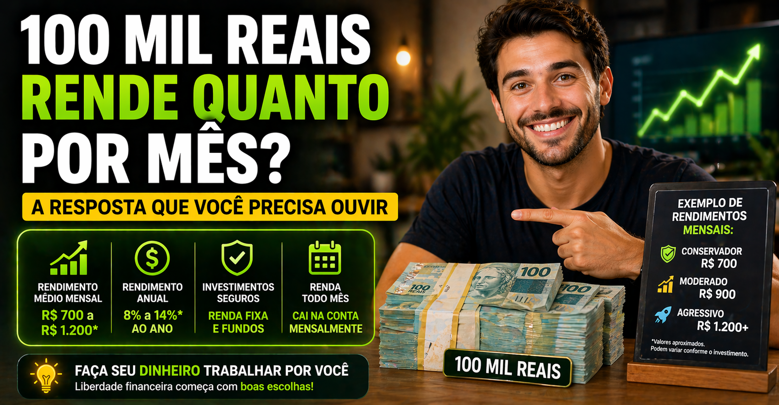 100 Mil Reais Rende Quanto por Mês? A Resposta Que Você Precisa Ouvir