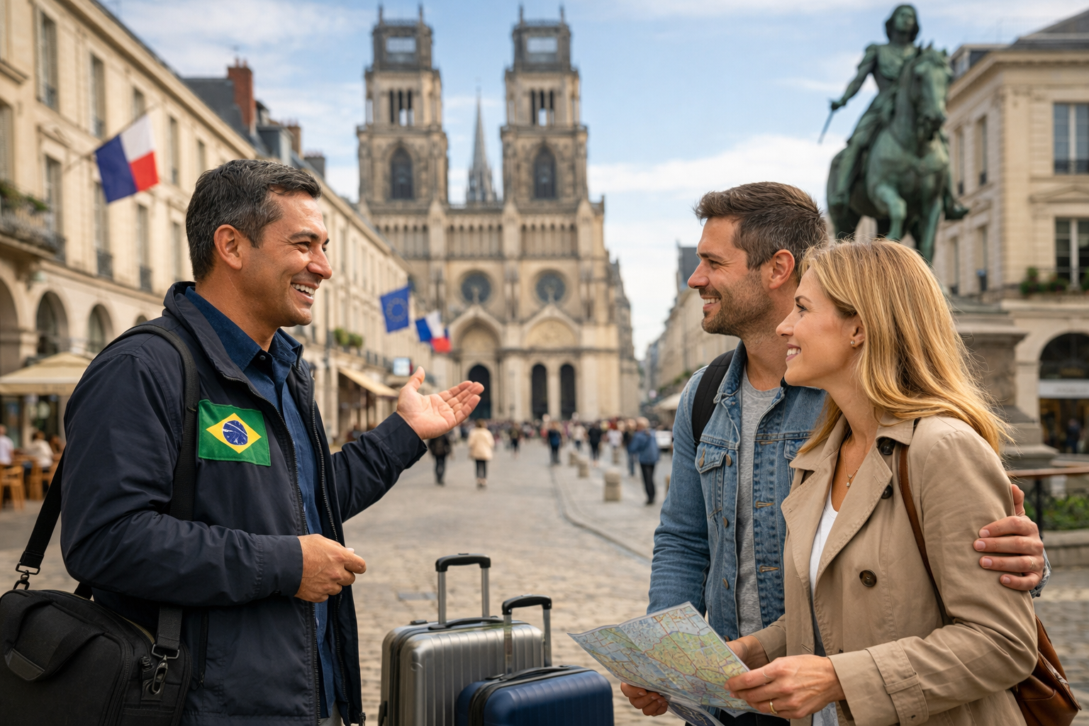 Guia brasileiro em Orleans